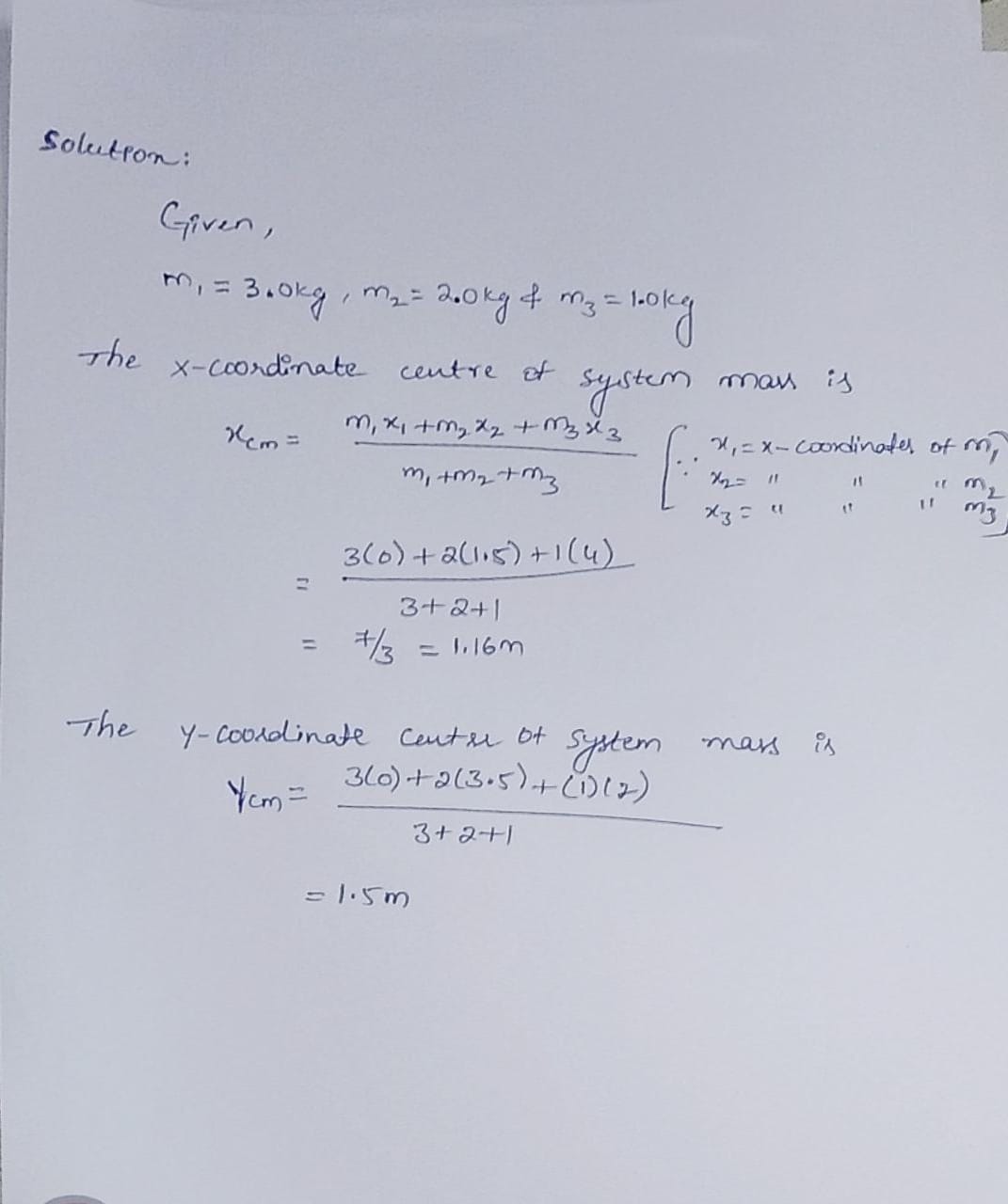 Physics homework question answer, step 1, image 1